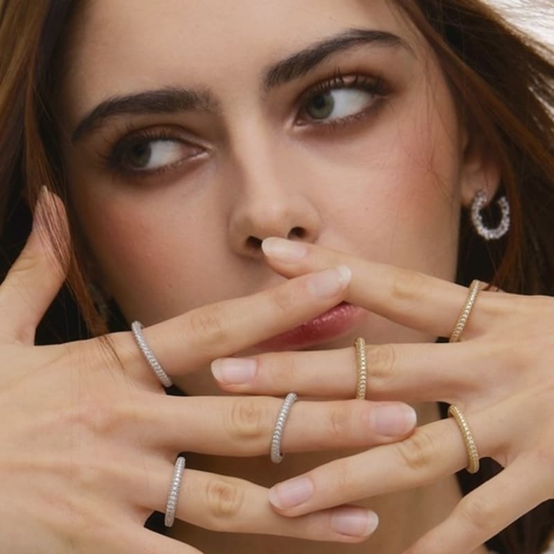 Aphrose Cubic Donut Ring