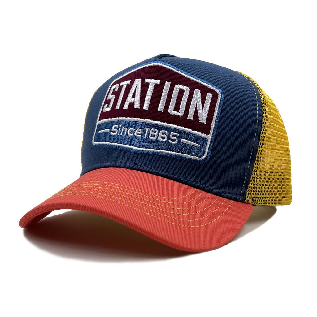 Summer Unisex Baseball Cap With Embroidered Letters And Mesh For Sun Protection Orange
