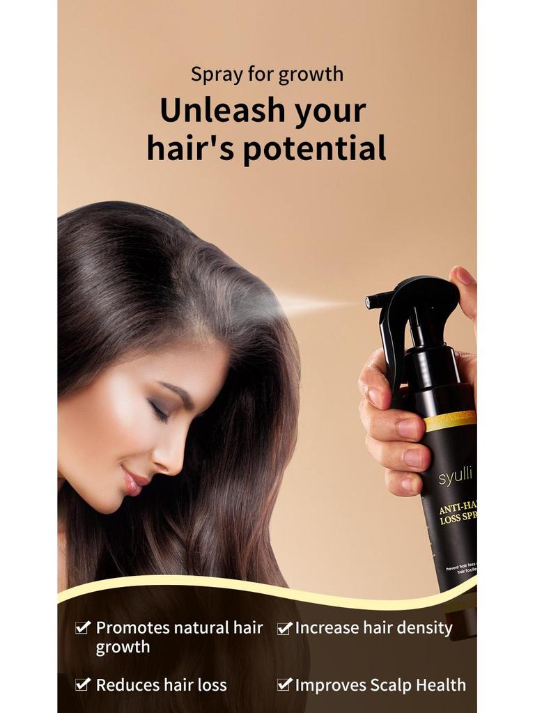 Cross-border Europe & America Hair Growth Spray: Anti-Hair Loss, Deep Nourishing Essential Oil