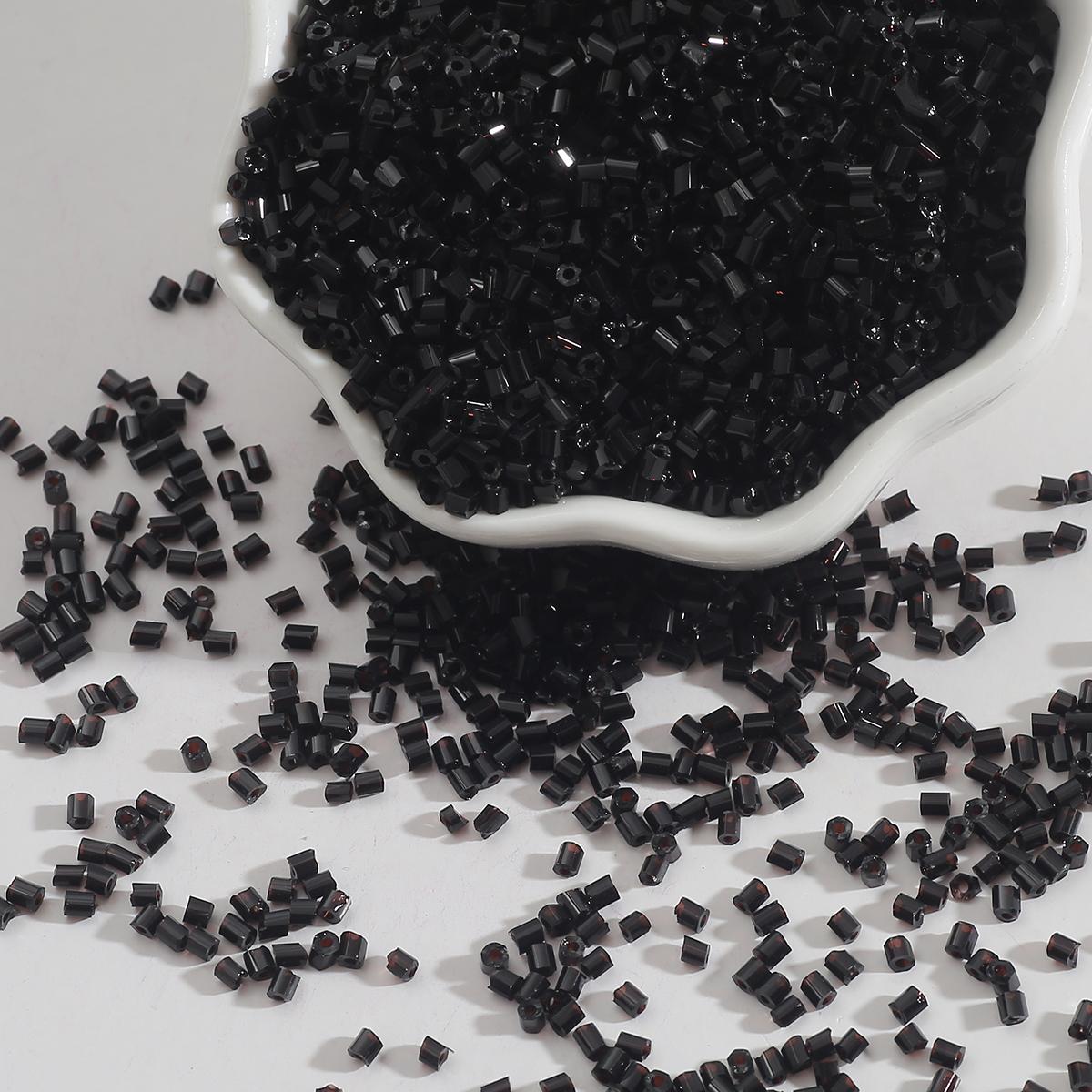 

300/700 шт чешские цилиндрические стеклянные бусины европейские семенные длинная трубка с двумя отверстиями свободные бусины для изготовления ювелирных изделий 2mm 700pcs