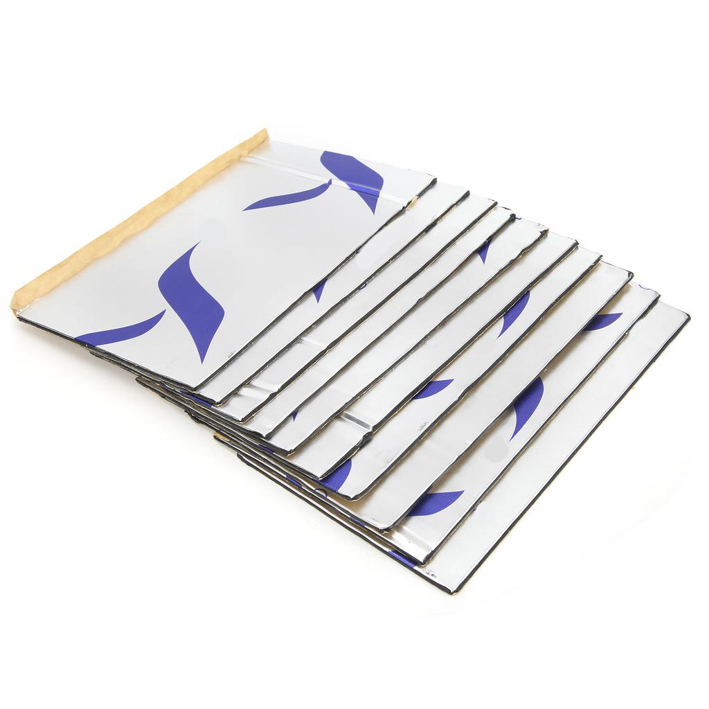 10pcs Heat Sound Insulation Foam Shock Stop Plate 2mm Thickness 200x115mm Universal