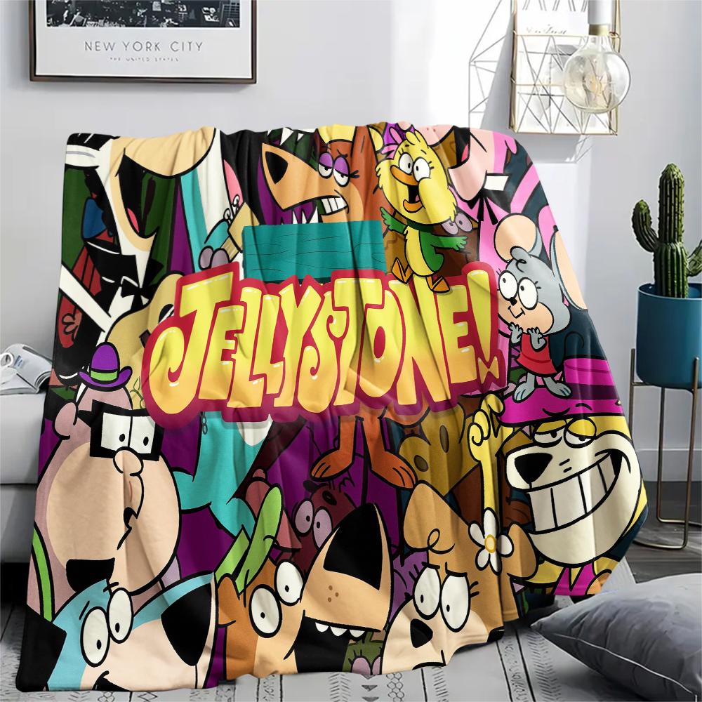 

Jellystone pattern Flannel Blanket, High quality Comfortable for All Seasons, Home Decor, Warmth and Comfort, Perfect for Gifts. 80cm x 120cm