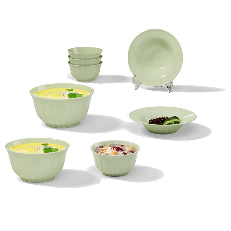 Wanting WT-HF-8 Cream Style Ceramic Dinnerware Set (8-Piece)
