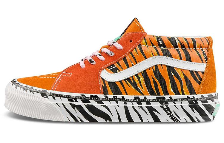 Sk8 Aries x Sk8 Og Vans-Mid Lx  Tiger Bright  VN0A4BVC9WW 36.5