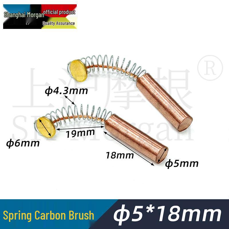 Cylindrical Clutch Carbon Brush Copper Round Screw Rod 6x38 8x30/40
