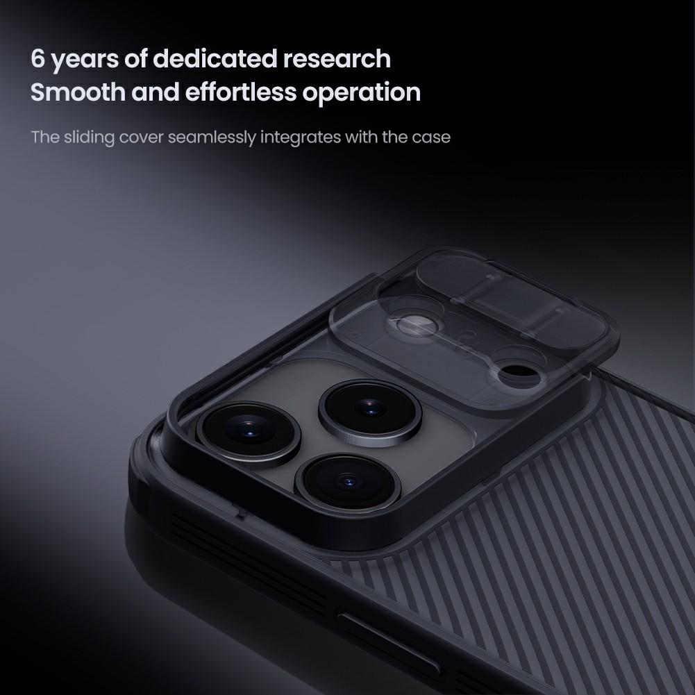 NILLKIN Camshield Pro Series For iPhone 17 Pro Case TPU + PC Clear Black Phone Cover with Camera Slider