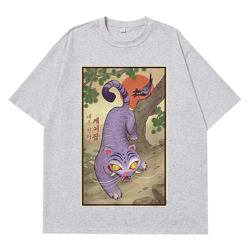 Derpy Hrající si s Kloboukem K-Pop Lovci Démonů Potisk Trička Pánská Dámská Hip-hopová Letní Trička Krátký Rukáv Bavlna Ležérní Trička