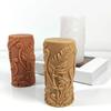 Cylindrical Scened Candle Molds Castings Molds Flowers Silicone Moulds Plasters Molds Ornament Molds Candle Making Molds