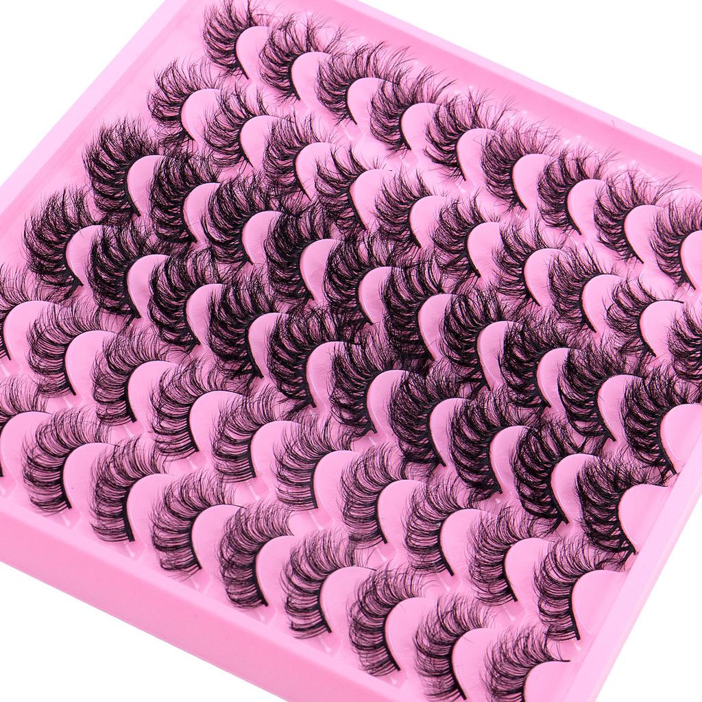 30 Pairs Of Imitation Mink False Eyelashes, Multi-Layer Thick Eyelashes, Daily Simulation Eyelashes