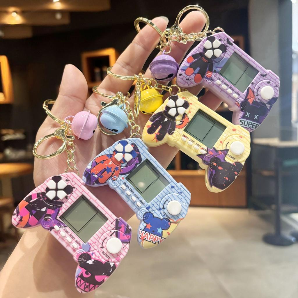 Mini Handheld Game Console Keychain Pendant Childhood Memories Toys Local Push Small Gifts Wholesale