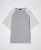 SHOJIAMI Terry Raglan Sleeve T-Shirt Gray
