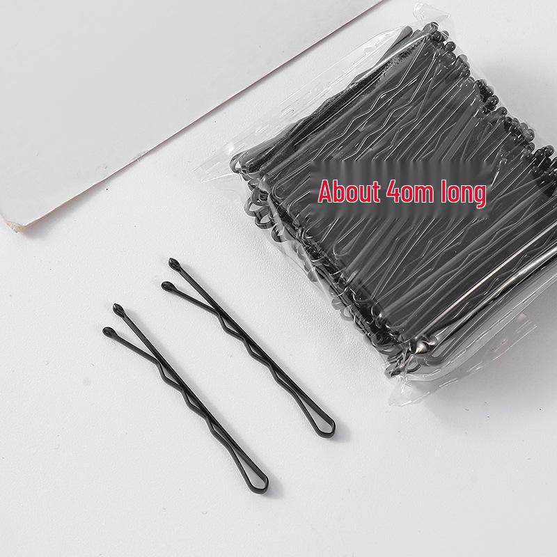 50-200 Pcs Black U-Shaped Bobby Pins & Flat Hair Clips for Hair Styling