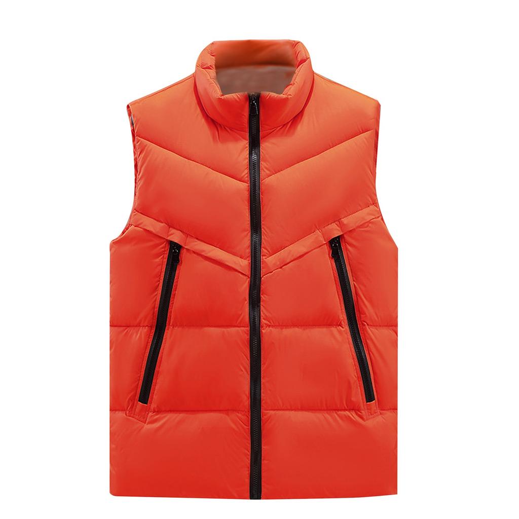 Winter Men's Trend Loose Thick Down Cotton Clip Multicolor Casual Hooded Vest