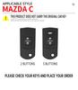 Metal Car Key Case Cover Holder Shell Fob For Mazda 3 5 6 Series M6 Rx8 Mx5 2 3 Buttons Keyless Key Protector Bag Accessories