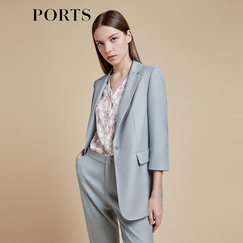 

PORTS Women s Slim-Fit Seven-Sleeve Blazer XS