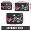french bulldog heart love pet dog cartoon doormat cute animal design home entrance floor mat playful dog lover rug
