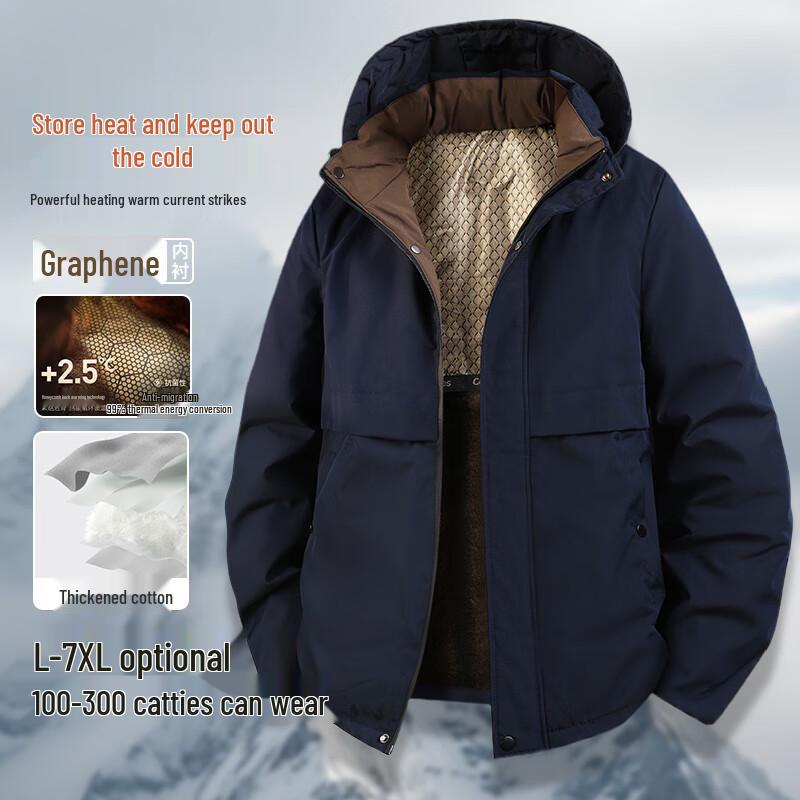 Men's Hooded Graphene Heated Padded Winter Jacket