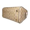 Coach Rowan 27 Logo Zip Closure Boston Bag Women Handbags Light-Khaki 83607-IMDQC