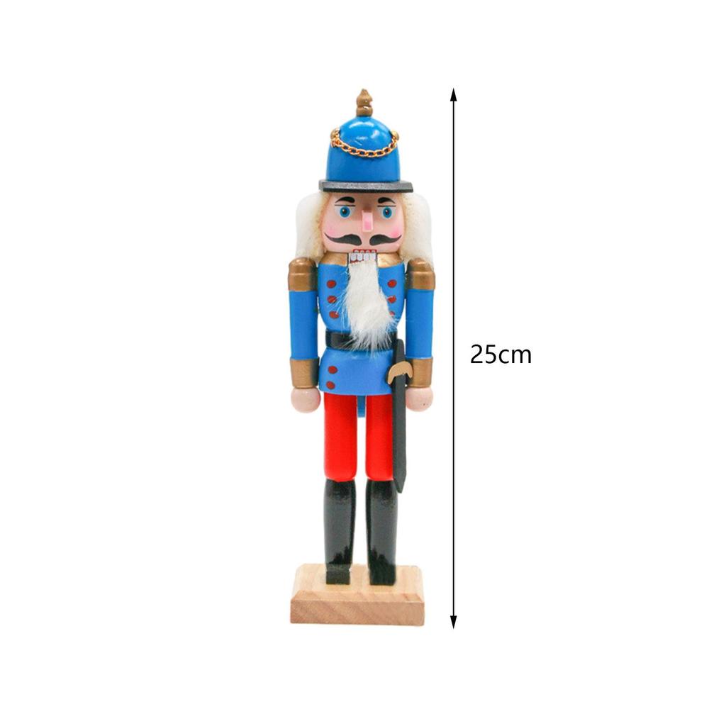 Nutcracker Ornaments Christmas Ornaments Classic Style Cartoon Decorative Nutcracker Crafts Desktop Decor for Shelves Desktop