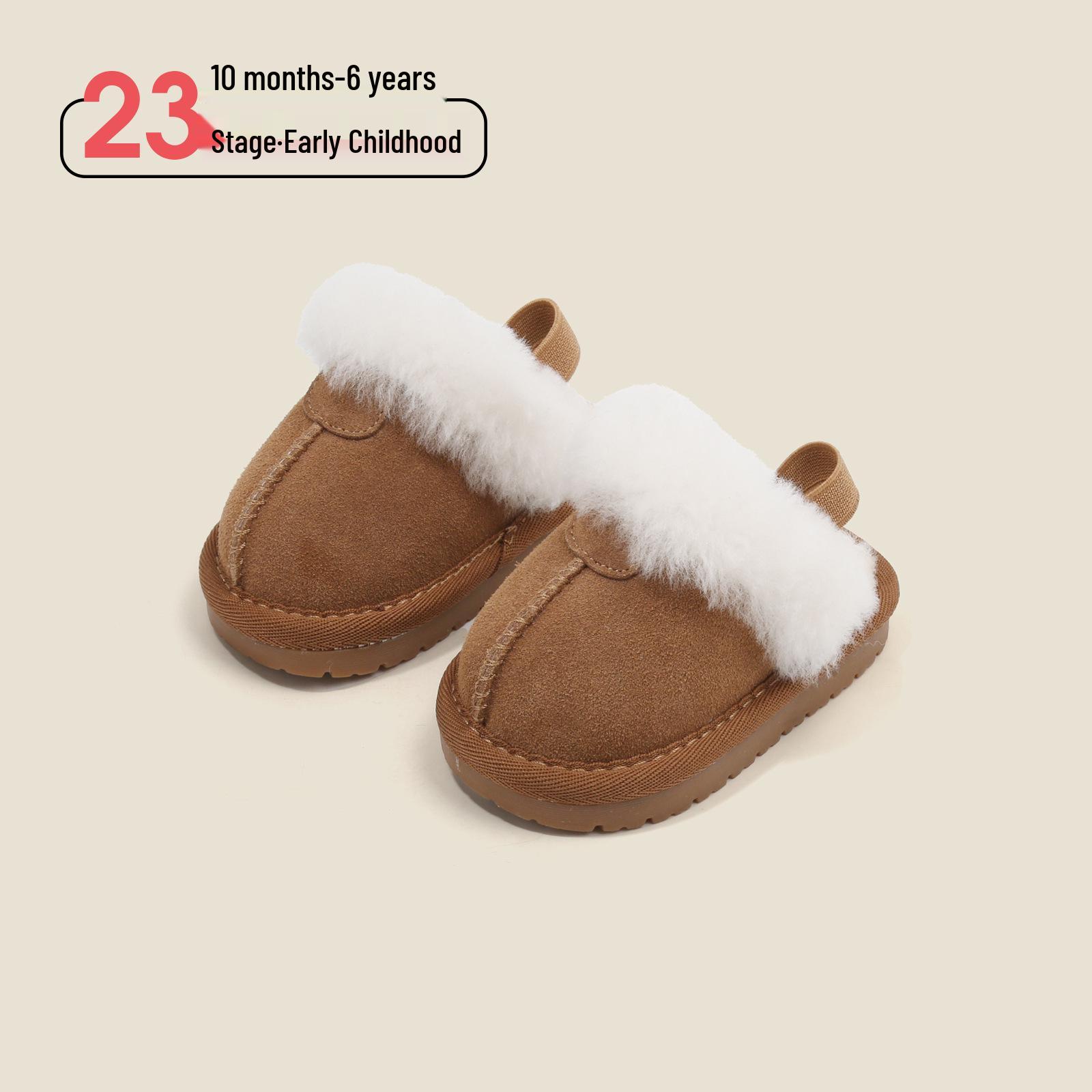 

Infant Cotton Pre-Walking Slippers: Warm Velvet, Unisex Autumn/Winter Shoes Factory order 15-19 (120 pairs) верблюд