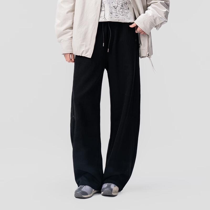 

AOGZ Unisex Loose Straight Leg Casual Trousers L