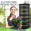 1Pc 2/4/6 Layers Drying Net for Herbs Hanging Basket Folding Dry Rack Herb Drying Net Dryer Bag Mesh For Flowers Buds Plants Organizer