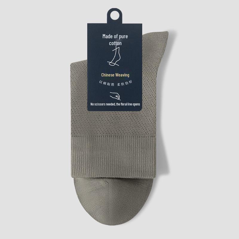 

Мужские дышащие хлопковые носки средней длины - Черные (Весна осень) One Size Fits Men s 40-45