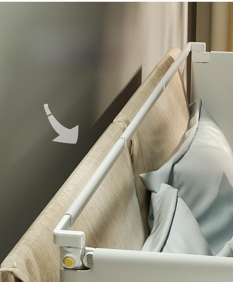 Children's Anti-Fall Bed Fence - Universal Large Bed Protective Barrier with Embroidery Design