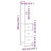 VidaXL Buffet haut Chêne sonoma 34,5x34x180 cm Bois d'ingénierie 3198868