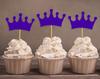 Darling Souvenir| Crown Tiara Shape Cupcake Toppers| Girls Birthday Party Dessert Decorations - Pack Of