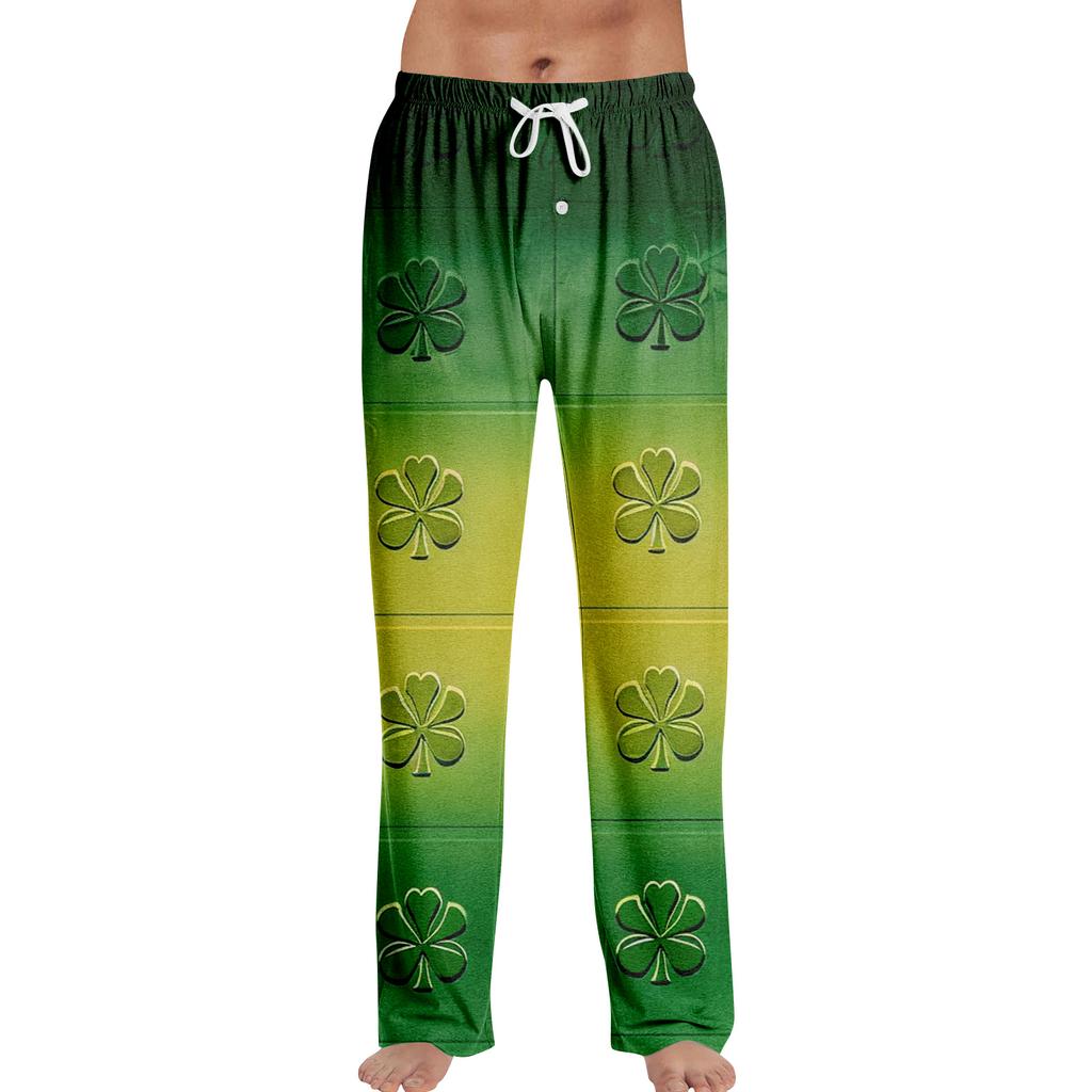 Men's St. Patrick's Day Print Home Sleep Pants