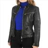 Noora Women's BLACK Leather Jacket | Motorcycle Slim Fit Biker Jacket With Full Sleeves |