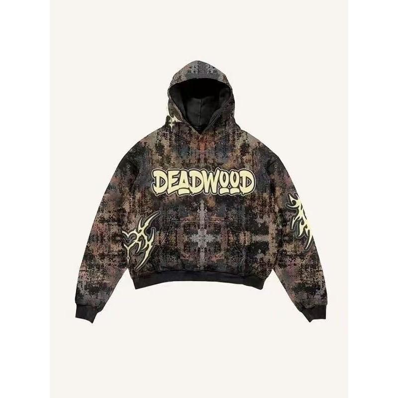 Unisex Oversized Hooded Sweatshirt With 3D Print Streetwear Style Fall Casual Top