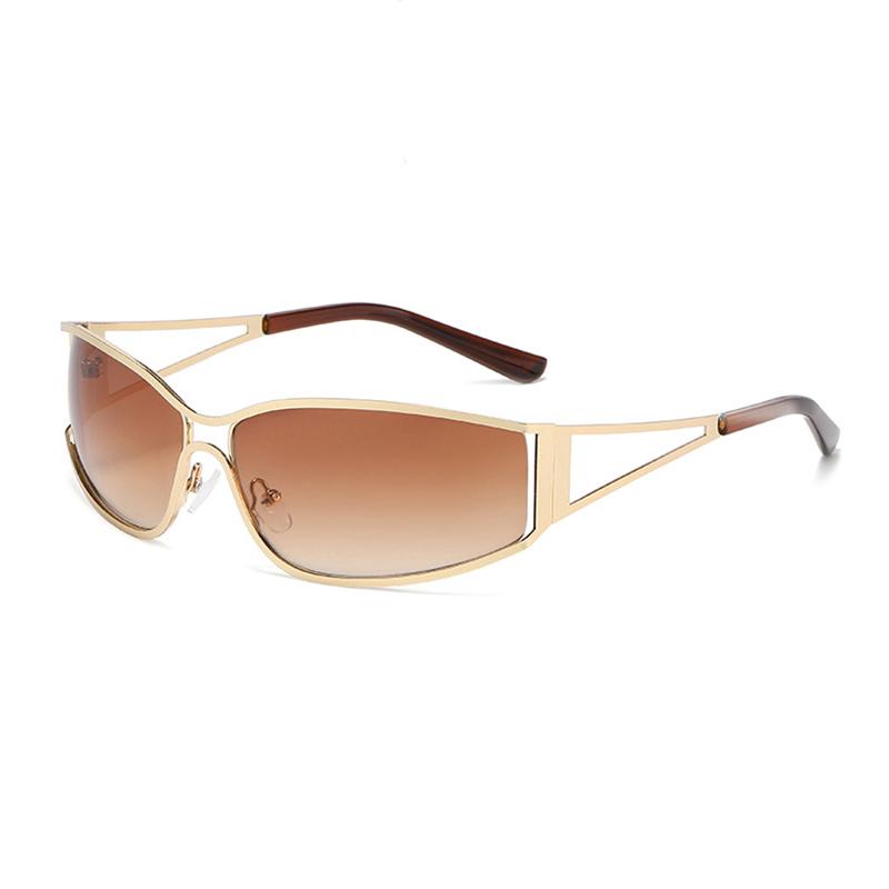 New Minimalist Style Fashion Metal Frame Women's Sunglasses Daily Commute Street Styling Sunshade Eyewear 81075