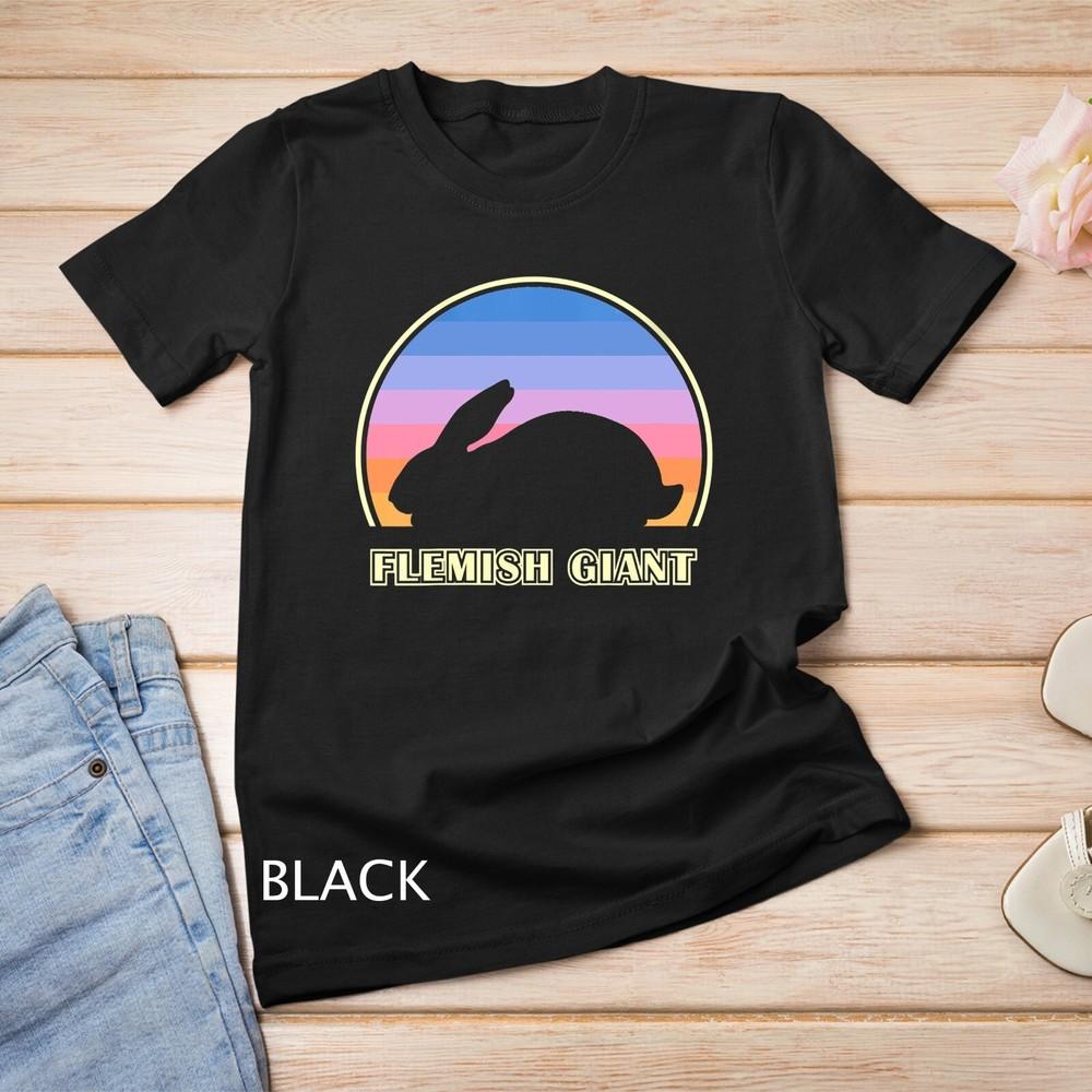 

Women Flemish Giant Vintage Sunset Rabbit Unisex T-shirt XL