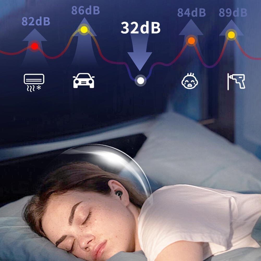 Reusable Silicone Snore Blocker Ear Plug W/ 10 Eartips Anti-Noise Motorcycle Earplugs for Sleeping Noise Sensitivity & Flights