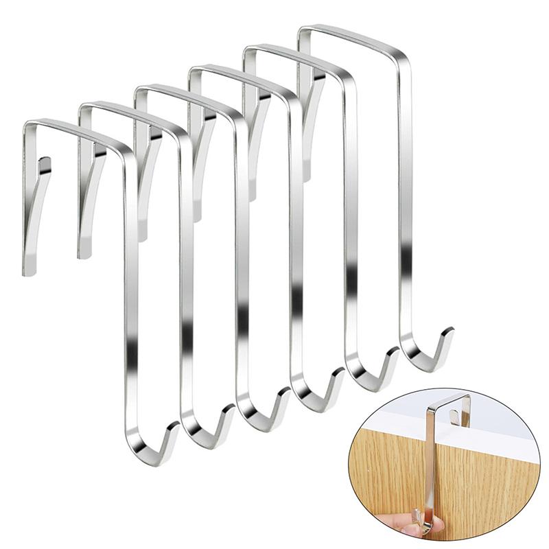 5/10 Pcs Over The Door Hooks Door Hanger Hooks For Bathroom Kitchen Towels Hats Hanging Organizer Multi-Purpose Hooks