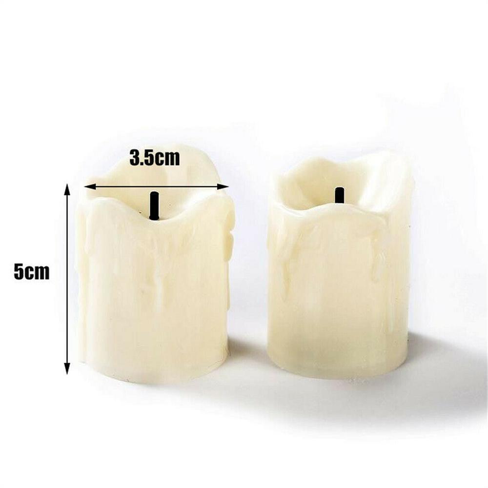 6Pcs LED Candle Light Set Flameless LED Candle Tea Light Warm White Flameless Candle for Halloween Christmas Decoration Gifts