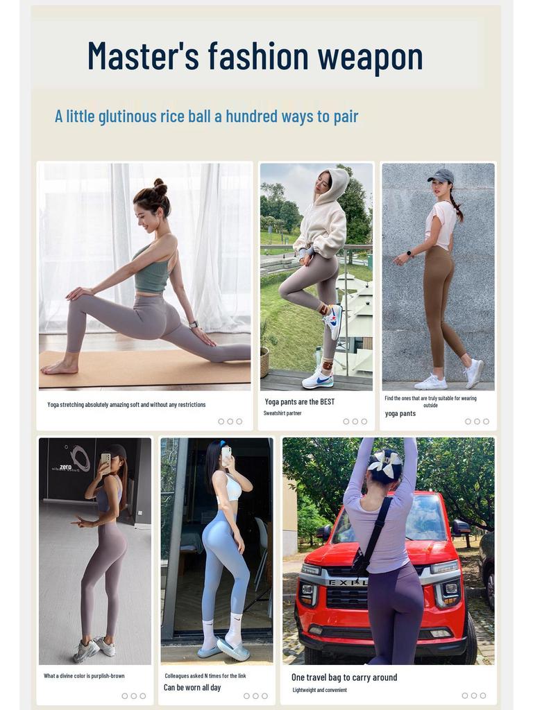 Vivid Yoga Leggings: High-End, Nude Feel, Hip-Lifting Activewear for Running & Fitness