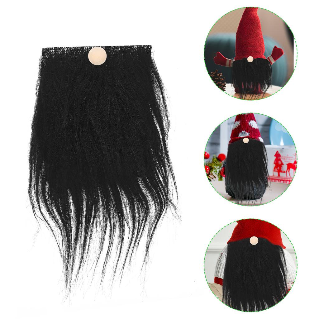 1Set DIY Gnome Beard Kit Wooden Balls Craft Supplies for Christmas Decor Gnome Making Dwarf Projects Holiday Party Accessories