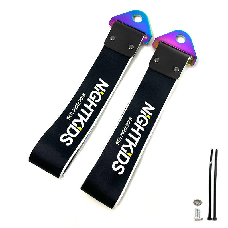 JDM Culture Colorful Metal Buckle Tow Strap - Car Modification Decoration