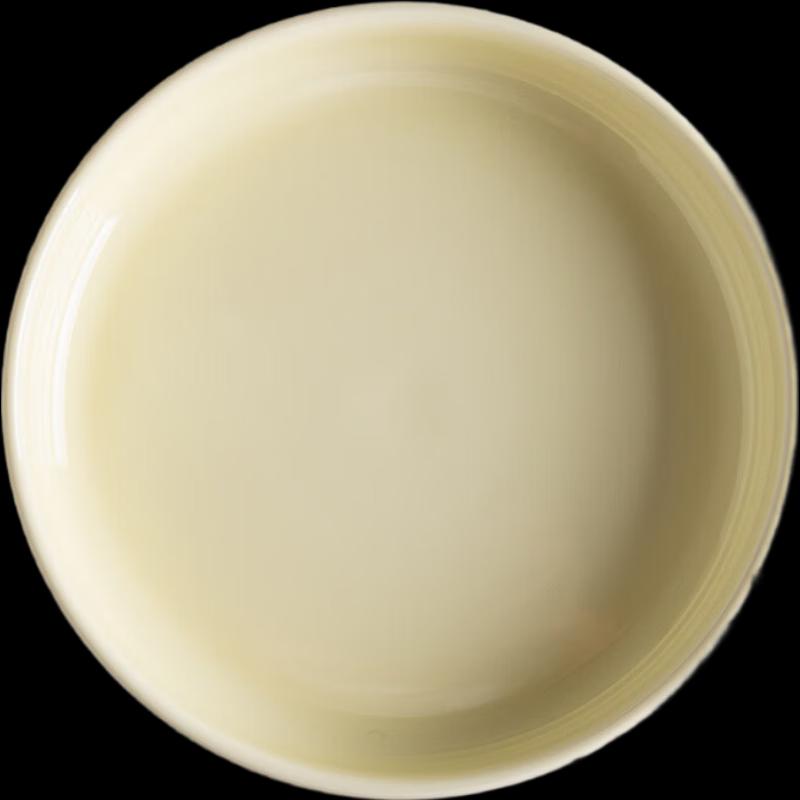 ZISIZ Cream Style Underglaze Ceramic Deep Dinner Plate