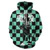 Unisex Anime-Inspired 3D Digital Print Hooded Sweatshirt Loose Fit Casual Streetwear