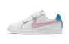 Low Top Skateboard Shoes White Blue Pink Children Aged 3 7 Years Old 833536-110