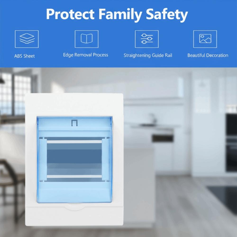 Transparent Cove Plastic Distribution Box Plastic Indoor Distribution Box Wall Mounting