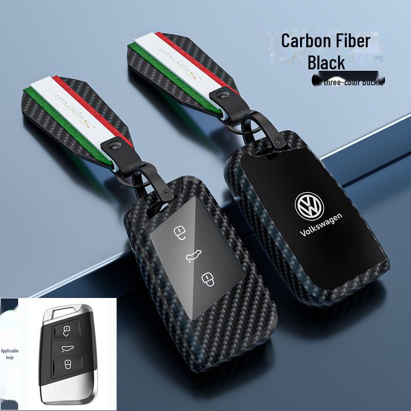 Kryt klíče Volkswagen Lavida pro 24 modelů - Sagitar, Tanyue, Tiguan, Bora a další - Skořepina s přezkou na tašku do auta - Chraňte své klíče stylově.