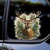QT2398#15cm Cervo nella Giungla Adesivo Decorativo per Auto, Adatto per Laptop, Auto, Camion, Furgone, SUV, Motocicletta, Paraurti, Finestrino