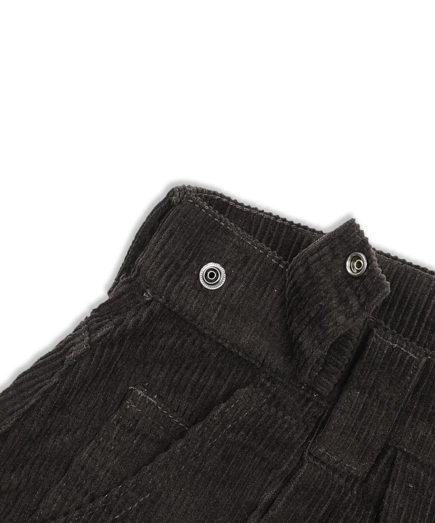 GLACK Gzp001 Double-Pleat Corduroy Balloon Pants (Brown)