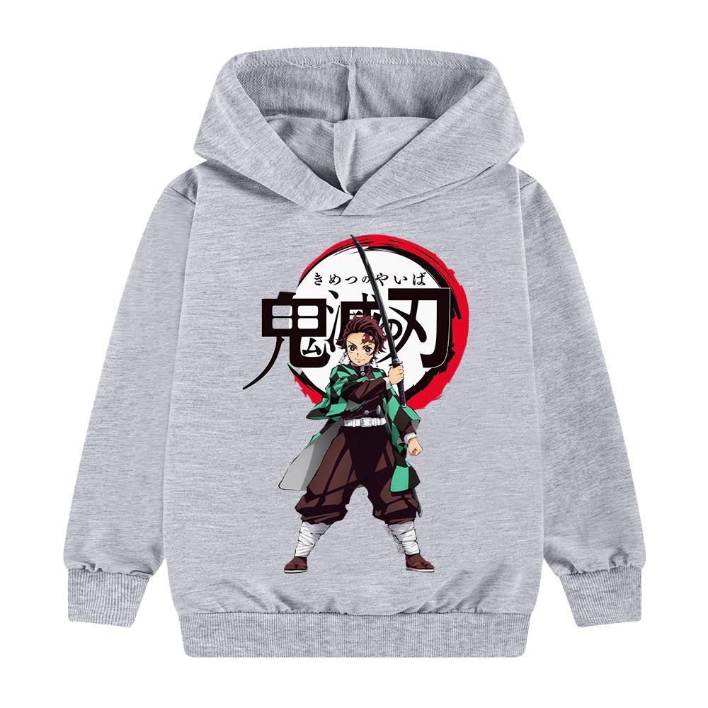 Cool Children's Clothes From The Japanese Anime Demon Slayer Renautumn Winter Outdoor Girls' Boys' Clothes