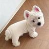 Dog German velvet warm four-legged clothes autumn and winter than bear teddy small dog cat pet bottoming shirt loungewear